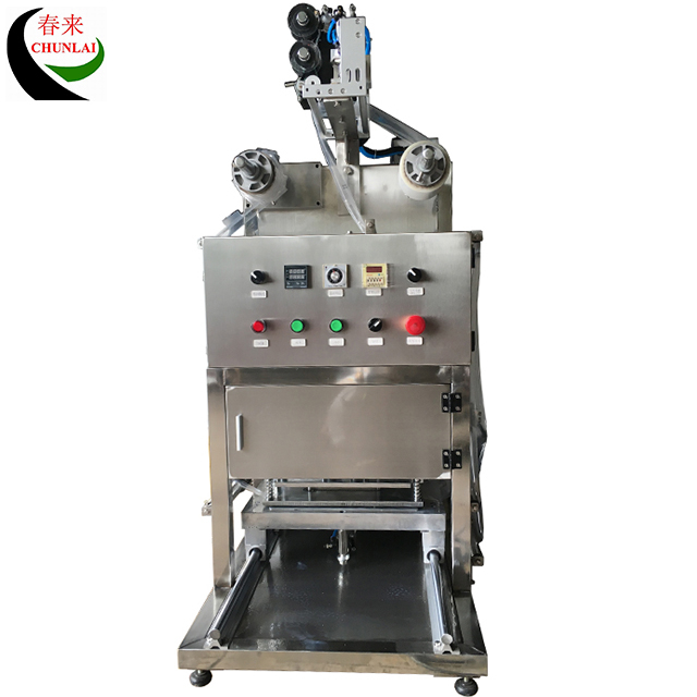 KIS-1 Desktop Pneumatic Food Tray Tray Tray Machine с вариантом промывки газа