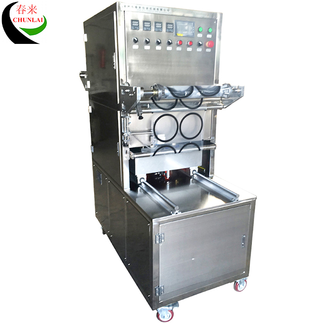 AS-4 Tray Вакуумная газа Промывка Уплотнительная карта Упаковочная машина